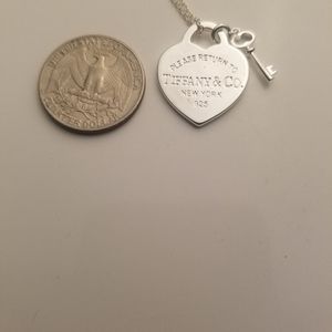 Heart Tag with Key Necklace